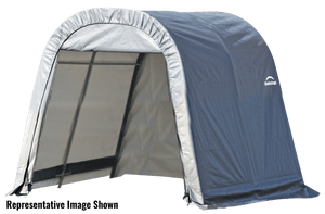ShelterCoat 11 x 16 ft. Wind and Snow Rated Garage, Round Style Shelter, Grey Cover