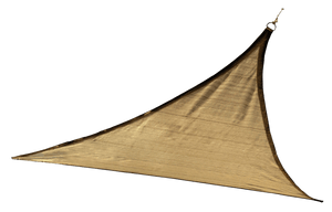 ShelterLogic 12 ft Triangle Shade Sail - Sand 160 GSM