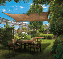 Load image into Gallery viewer, ShelterLogic 12 ft Square Shade Sail - Sand 230 GSM