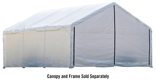ShelterLogic 18×30 White Canopy Enclosure Kit; FR Rated