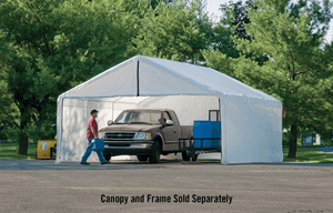 ShelterLogic 18×20 White Canopy Enclosure Kit