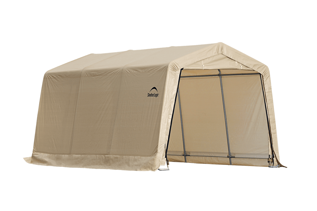 ShelterLogic 10 ft. x 15 ft. x 8 ft. Compact Auto Shelter Instant Garage, 1-3/8