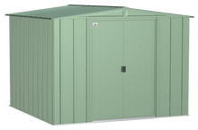 Load image into Gallery viewer, Arrow Classic Steel Storage Shed, 8x8, Sage Green