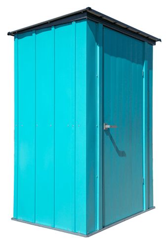 Arrow Spacemaker Patio Shed, 4x3, Teal and Anthracite