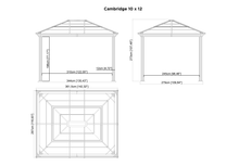 Load image into Gallery viewer, Sojag Cambridge #501 10&#39;x12&#39; with Mesh