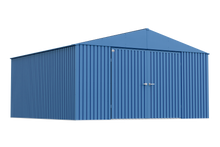 Load image into Gallery viewer, Elite Steel Storage Shed, 14x14, Blue Grey