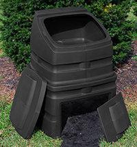 Load image into Gallery viewer, Compost Wizard Standing Bin Black
