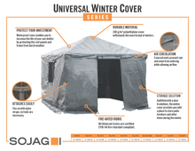 Load image into Gallery viewer, Sojag Universal Winter Gazebo Cover 12 x 14 ft
