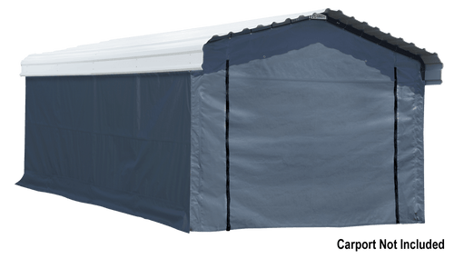 Arrow Enclosure Kit for 12 x 20 ft. Carport Grey