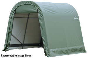 ShelterCoat 11 x 16 ft. Wind and Snow Rated Garage, Round Style Shelter, Green Cover