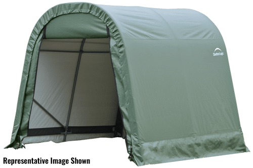 ShelterLogic 11x8x10 ft Round Style Shelter Green