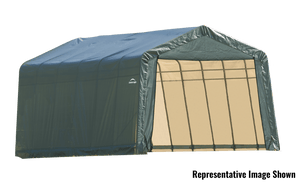 ShelterLogic 13x24x10 Peak Style Shelter, Green