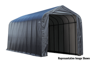 ShelterLogic 15x24x12 Peak Style Shelter, Grey Cover
