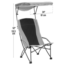 Load image into Gallery viewer, Pro Comfort High Back Shade Folding Chair - Tan/Black