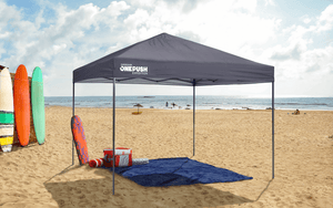Expedition EX100 One Push 10 x 10 ft. Straight Leg Canopy with Travel and Storage Rolling Bag