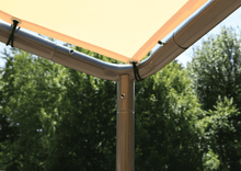 Load image into Gallery viewer, ShelterLogic 10x10 Del Ray Gazebo Canopy Charcoal Frame Tan Cover