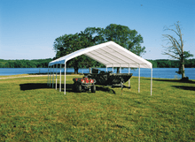 Load image into Gallery viewer, ShelterLogic SuperMax Canopy 18 x 30 ft, 2&quot; 12-Leg Frame, FR Rated