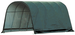 ShelterLogic 13x20x10 Round Style Run-In Shelter, Green Cover
