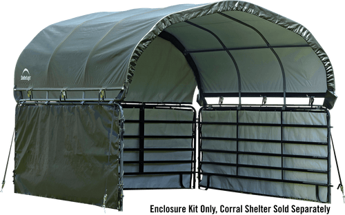 Enclosure Kit for Corral Shelter 10 x 10 ft. Green