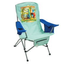 Load image into Gallery viewer, Margaritaville Suspension Chair - Just Another Day In Paradise - Green/Blue