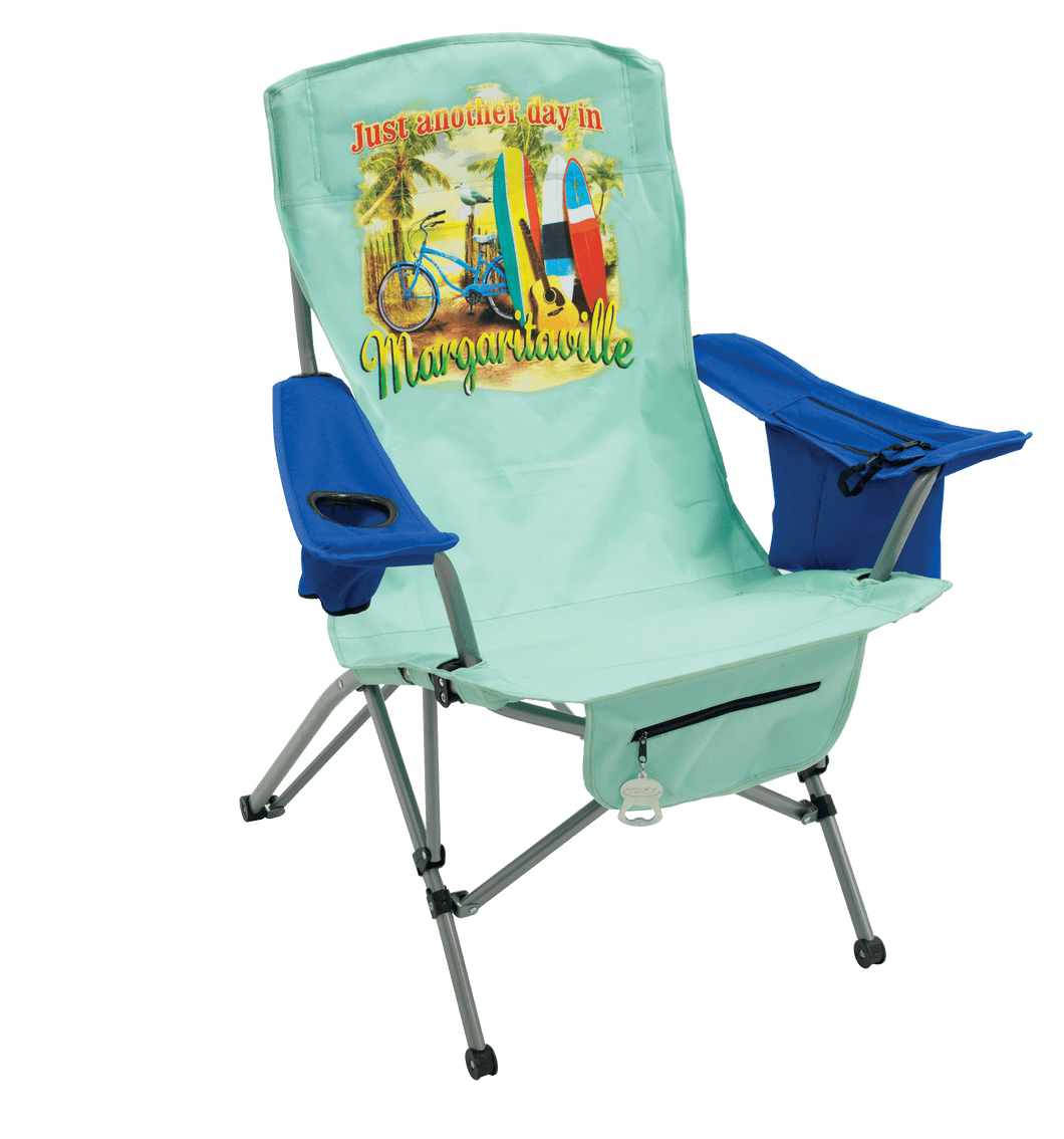 Margaritaville Suspension Chair - Just Another Day In Paradise - Green/Blue