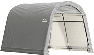ShelterLogic Shed-in-a-Box Roundtop 10 x 10 x 8 ft. Gray