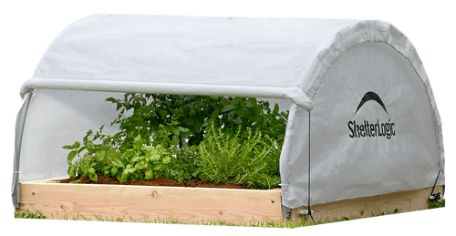 ShelterLogic GrowIT Backyard Raised Bed Round 4 x 4 ft. Greenhouse
