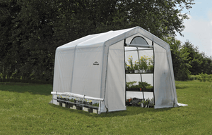 GrowIT Greenhouse-in-a-Box 10 x 10 ft. Peak Greenhouse