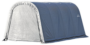 ShelterCoat 10 x 16 x 8 ft. Wind and Snow Rated Garage, Round Style Shelter, Grey