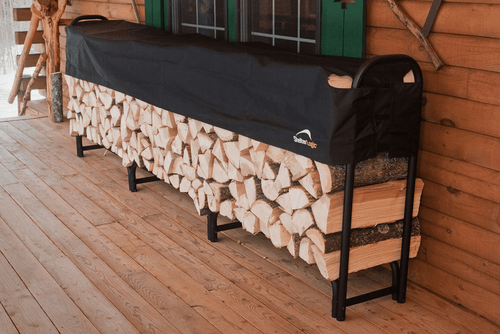 ShelterLogic Heavy Duty Firewood Rack with Cover 12 ft