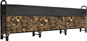 ShelterLogic Heavy Duty Firewood Rack with Cover 12 ft