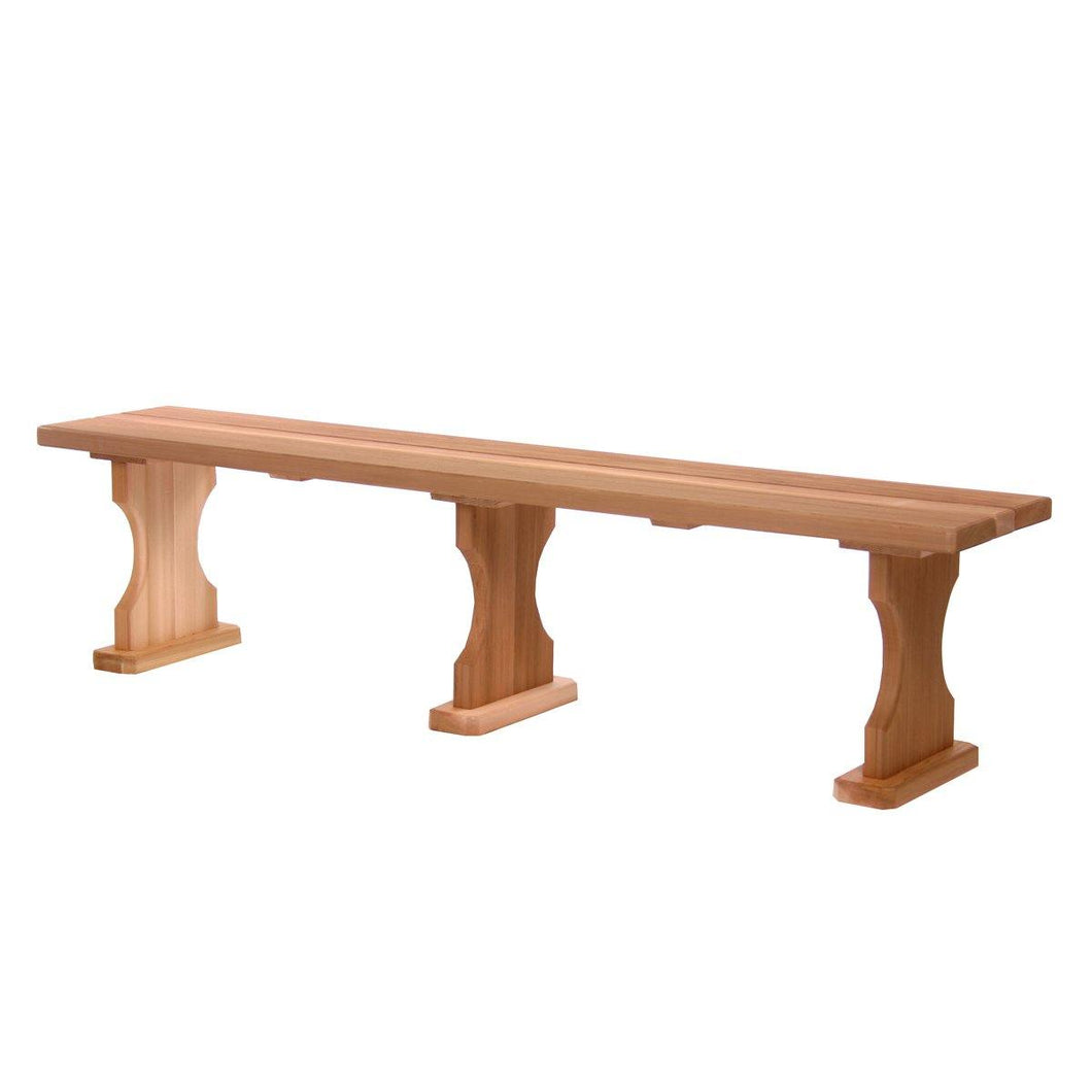 All Things Cedar 6 Foot Backless Bench