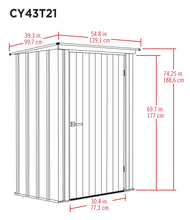 Load image into Gallery viewer, Arrow Spacemaker Patio Shed, 4x3
