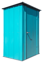 Load image into Gallery viewer, Arrow Spacemaker Patio Shed, 4x3, Teal and Anthracite
