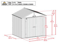 Load image into Gallery viewer, Arrow Elite Steel Storage Shed, 8x6