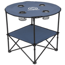 Load image into Gallery viewer, Camp &amp; Go 28&quot; Diameter Fabric Round Portable Table Steel Blue