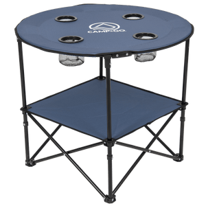 Camp & Go 28" Diameter Fabric Round Portable Table Steel Blue