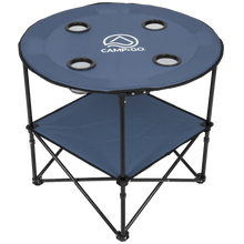 Load image into Gallery viewer, Camp &amp; Go 28&quot; Diameter Fabric Round Portable Table Blue