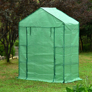 Riverstone Industries Genesis 61" L x 28" W x 79" H Portable Walk In Greenhouse with Heavy Duty Opaque Cover