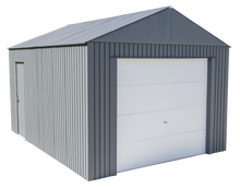 Load image into Gallery viewer, Sojag 12x15 Everest Steel Storage Garage Kit - Charcoal