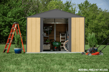 Load image into Gallery viewer, Ironwood Steel Hybrid Shed Kit 10 x 12 ft. Galvanized Anthracite