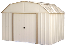 Load image into Gallery viewer, Lexington 10 x 8 ft. Steel Storage Shed Barn Style Taupe/Eggshell