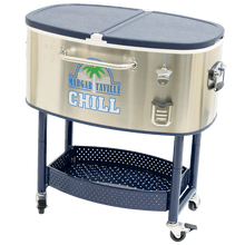 Load image into Gallery viewer, Margaritaville Rolling Oval Stainless Steel Cooler, 77 qt. Margaritaville Chill