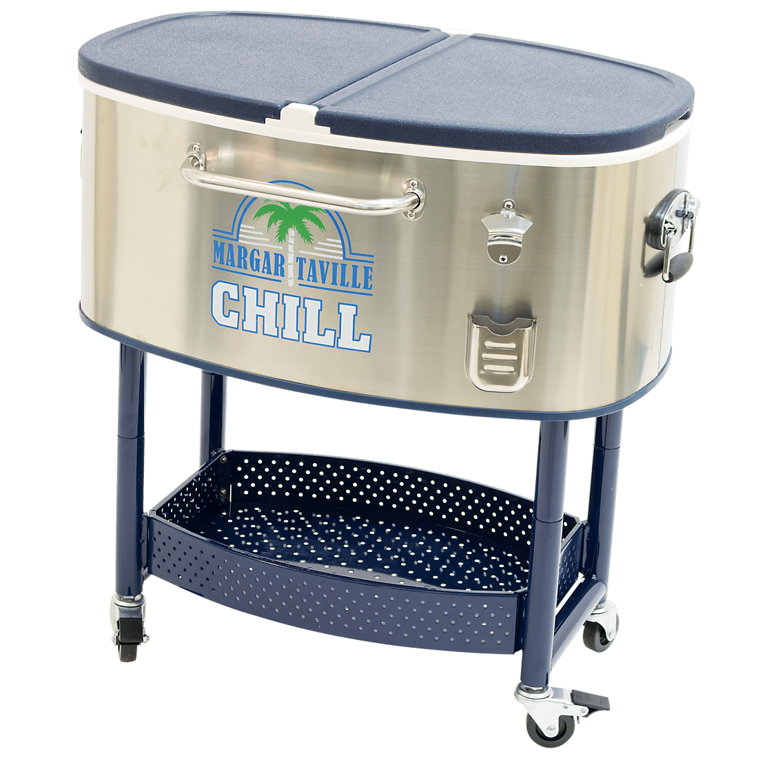 MargaritavilleRollingOvalStainlessSteelCooler_77qt.MargaritavilleChill ...