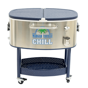 Margaritaville Rolling Oval Stainless Steel Cooler, 77 qt. Margaritaville Chill