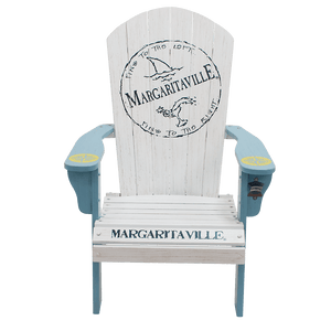 Margaritaville Wood Adirondack Chair, Fins to the Left