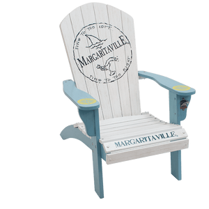 Margaritaville Wood Adirondack Chair, Fins to the Left