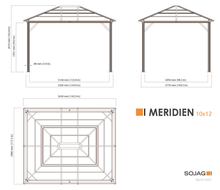 Load image into Gallery viewer, Sojag Meridien Gazebo with Mosquito Net