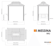 Load image into Gallery viewer, Sojag BBQ Messina #77 Gazebo 6&#39;x8&#39; Steel Roof