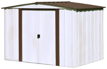 Load image into Gallery viewer, Arrow Newburgh 8 x 6 ft. Steel Storage Shed Coffee/Eggshell Sheds Arrow